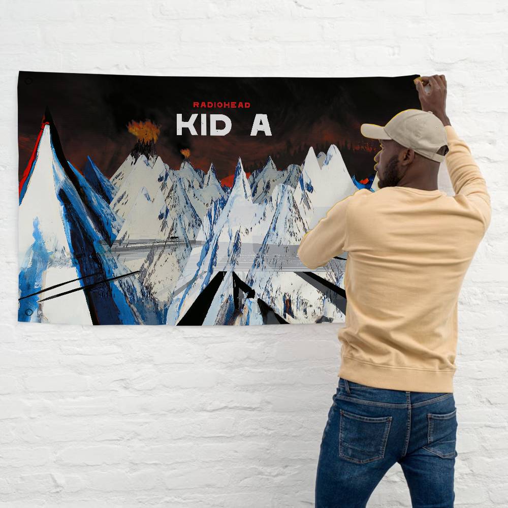 Commercial Printing Companies - Klassisches R-Radiohead Rap-Band-Flaggenbanner mit fortschrittlichem Druck
