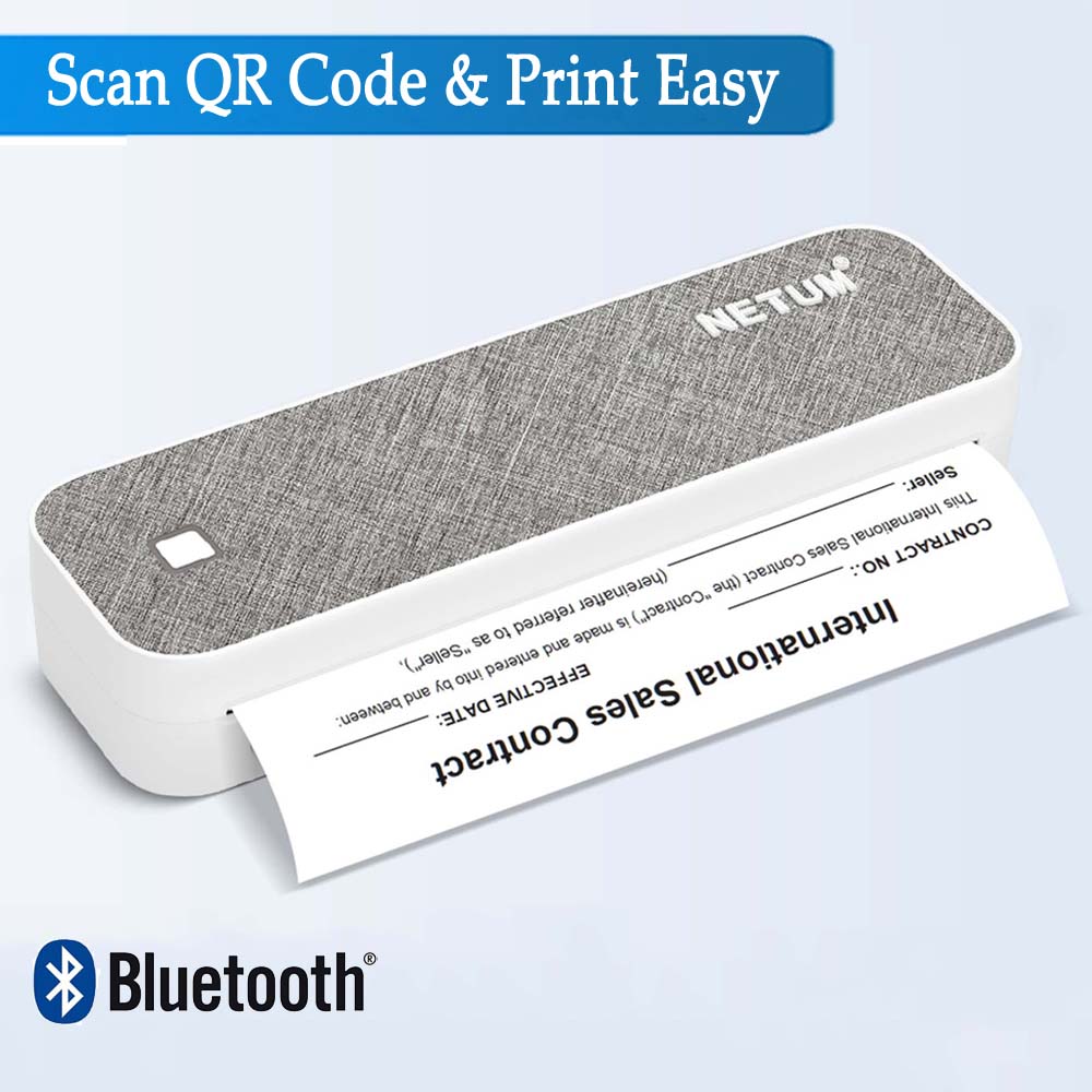 Commercial Document Printing - Tragbarer A4-Thermodrucker, Bluetooth und USB, Drucken