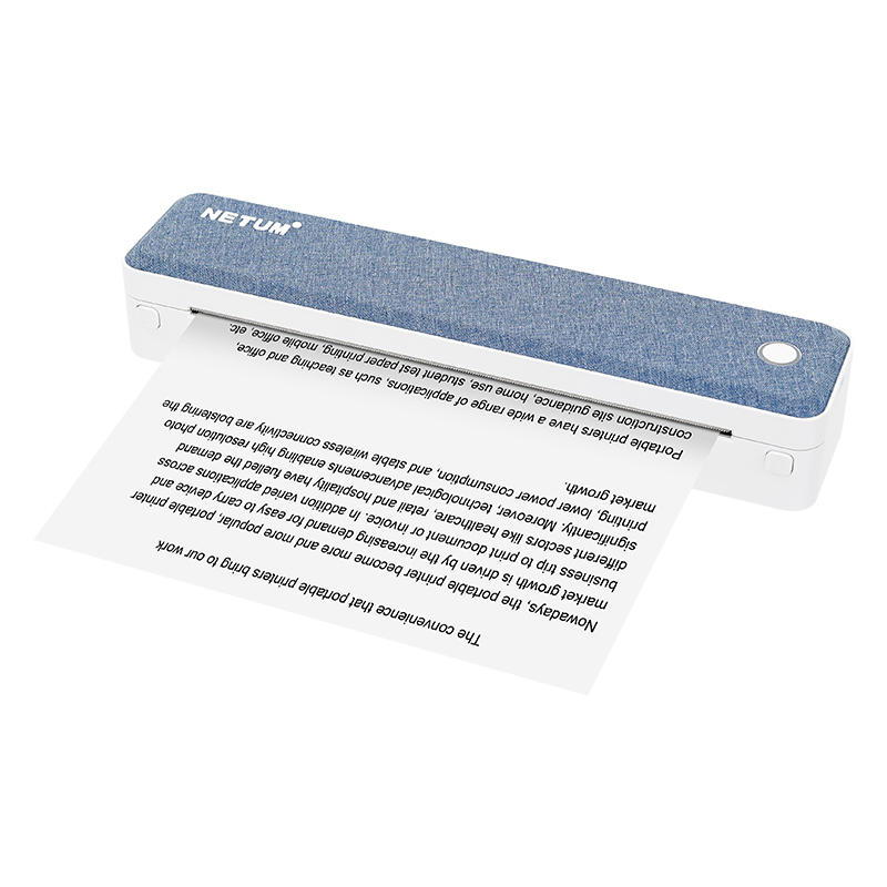 Commercial Document Printing - A4 Tragbarer Thermodrucker Bluetooth Geschäftsreise Überall