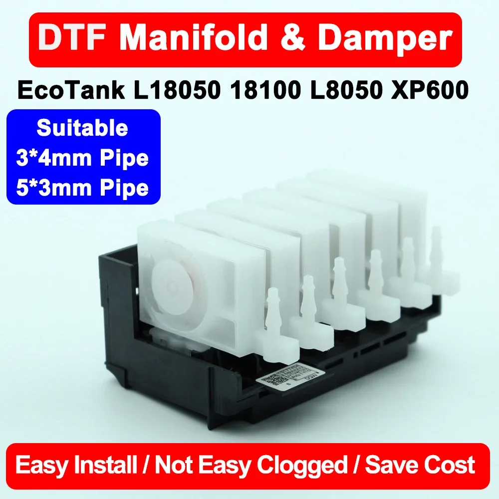 Dtf Printer Machine - DTF Druckkopf-Adapter, Verteiler, weißer Tintendämpfer für