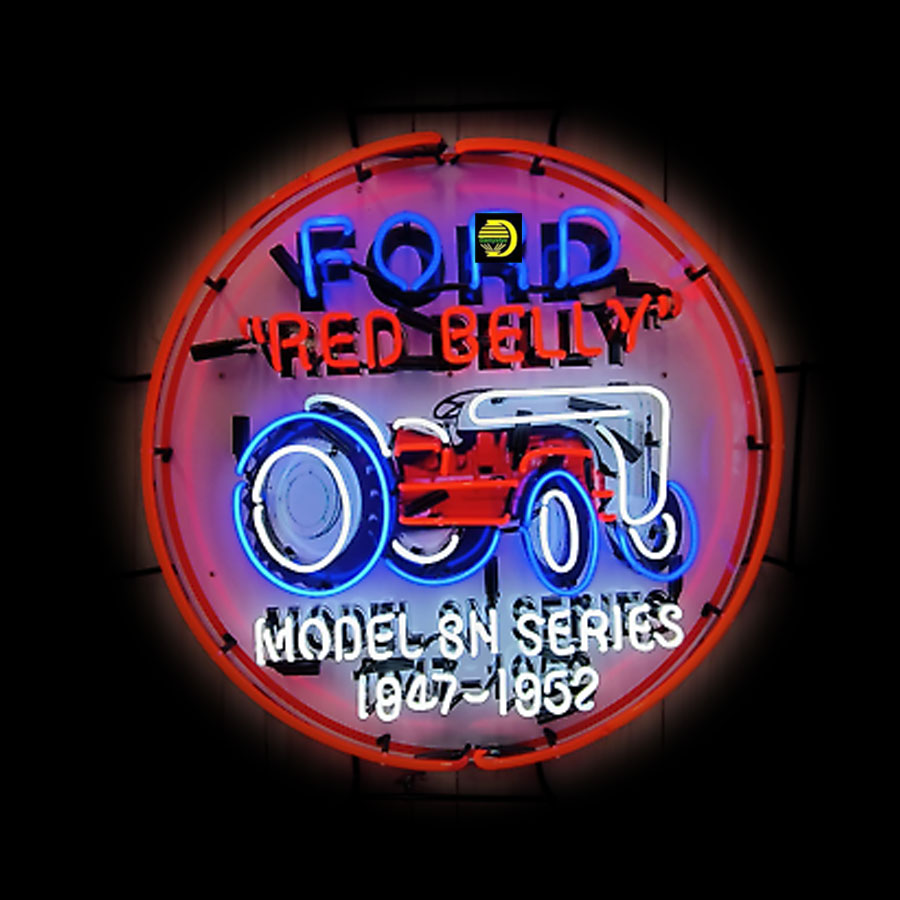 Commercial Wall Printing - Für Red Belly Neon Schild Traktor