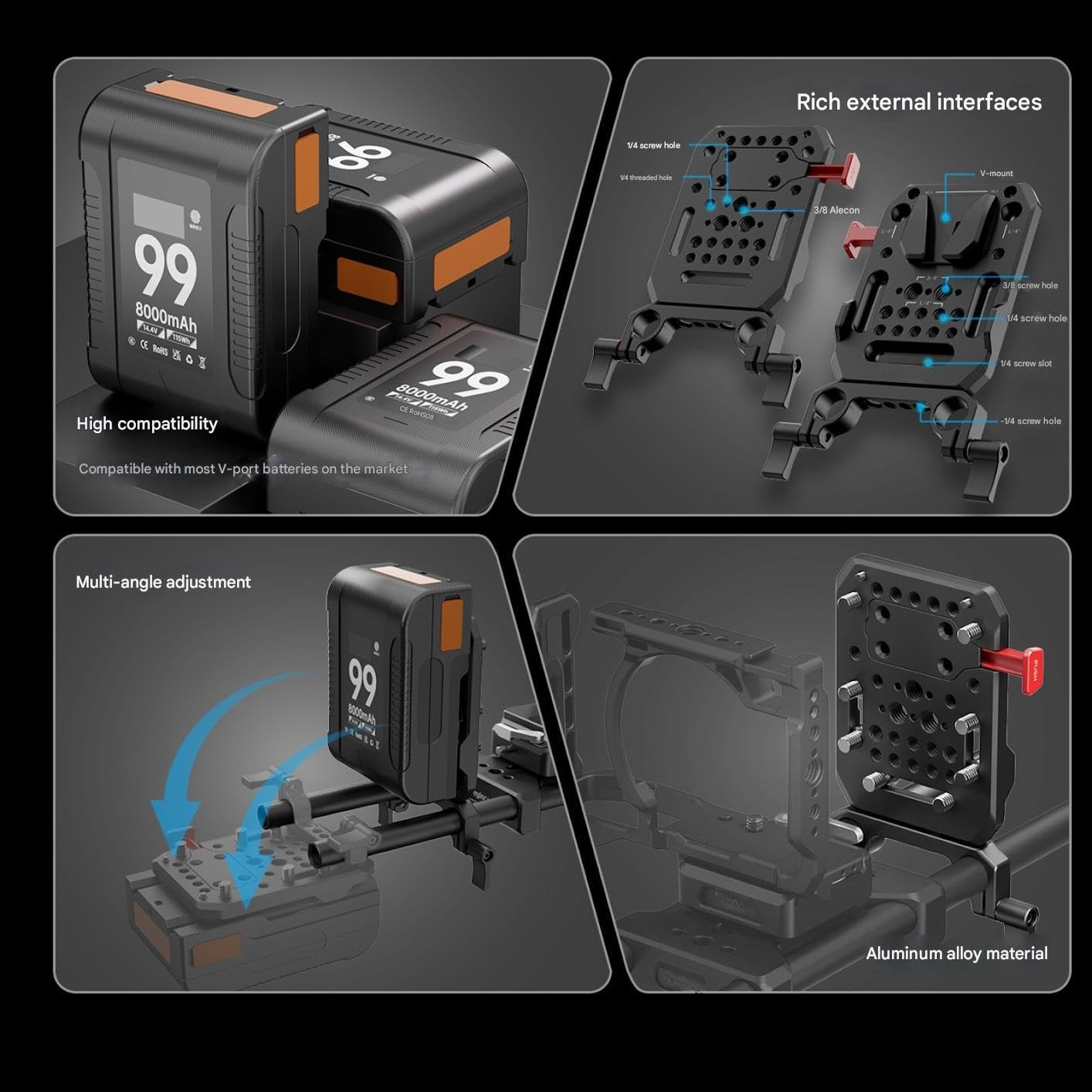 V-Mount Batterieplatte mit Dop – Ctp Plate Making Bewertung und Preis