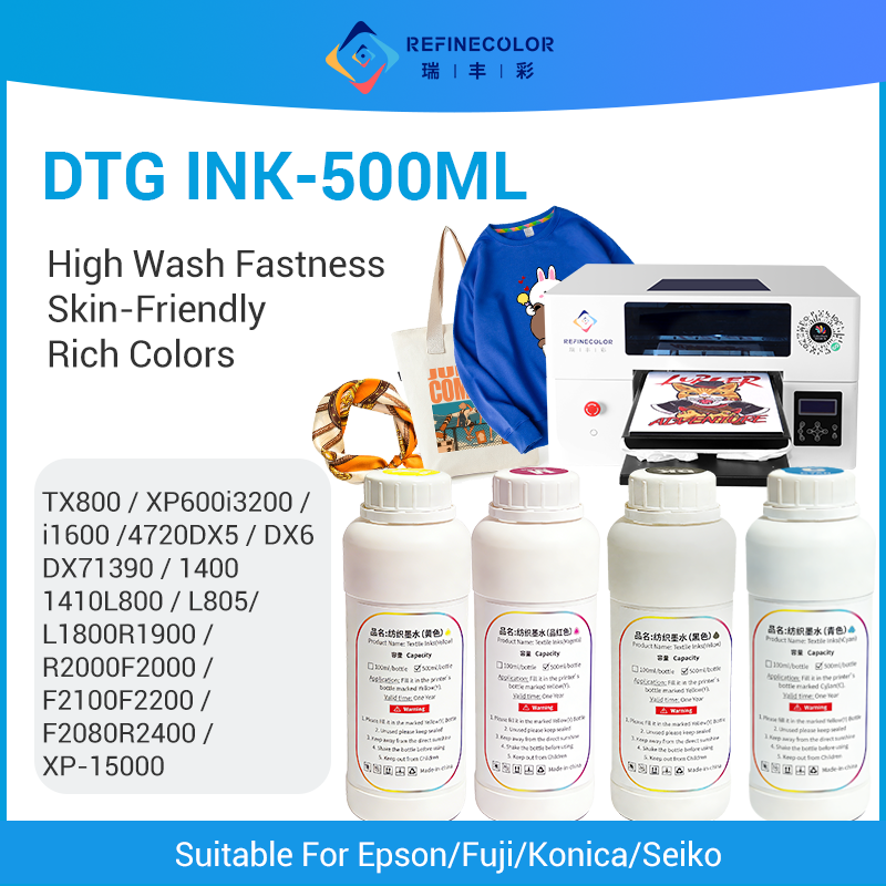 Refinecolor 500ML/Flasche DTG  – Direct To Garment Ink Bewertung und Preis