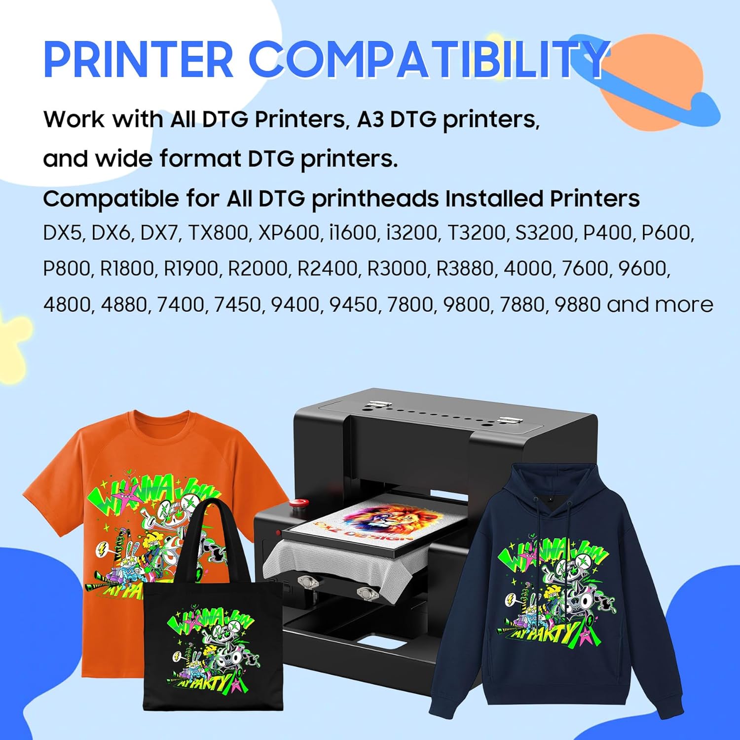 1000ML DTG-Tinte Direkt-auf-Te – Direct To Garment Ink Bewertung und Preis