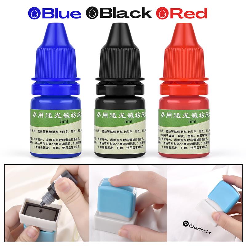 5 ml blau rot schwarz Tinte Te – Direct To Garment Ink Bewertung und Preis